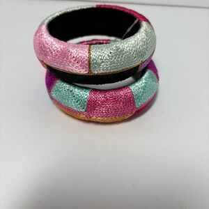 Coldwater Creek Women's Multicolor Plastic Oversized Bracelet Bangle NWT